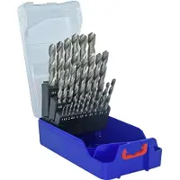 Tivoly 25 forets métaux HSS taillés meulés pointe en croix 1 à 13mm par 0,5mm - - 11452070017