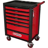 Ks Tools RACINGline NOIR/ROUGE Servante d'atelier 7 tiroirs - 826.0007