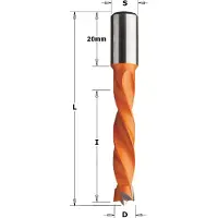 Cmt 309.120.11 Dübelbohrer 12mm, Schaft 10x20 rechts (12 millimètres)