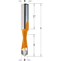 Cmt 310.080.42 Dübelbohrer extra fein mikrokörnig 8mm, Schaft 10x27 links (8 millimètres)