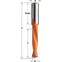 Cmt 362.120.11 Dübelbohrer 12mm, Schaft 10x30, rechts (12 millimètres)