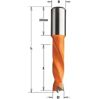 Cmt 308.100.12 Dübelbohrer HM 10mm, Schaft 10x20 links (10 mm)