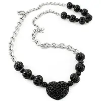 Folli Follie Collier Femme - - 4N0T071K - Argenté - 45 cm - Résine