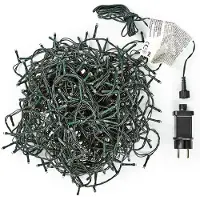 OEM Guirlande Fixe 320 Leds Blanc Chaud 27m Usage Extérieur Ip44