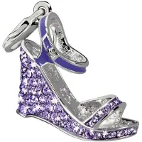 Glamour Charms pour femme GS2-19 Violet (4 cm), (Argent massif 925)