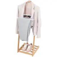 Domo Pack Living Bamboo Evening Groom With Shoe Shelf 43.5x34x102 Cm Marron