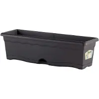 Plastiken Jardiniere Rectangulaire - 60 X 20 Cm Avec Plateau - Anthracite