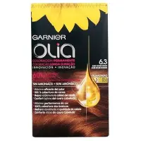 Garnier Olia Coloration permanente sans ammoniaque, odeur agréable avec huiles florales naturelles - Blond foncé doré 6.3