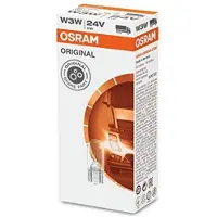 Osram 1 pièce 2841 W3W T10 24 Volt 3 Watt lampes à culot en verre
