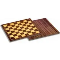 Cayro Échiquier et damier en bois (40 X 40 cm)