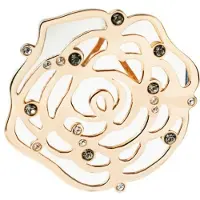 Folli Follie Pendentif Femme - - 3P9S122RAC - Acier inoxydable - Rose - 4 cm