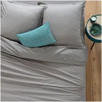 Atmosphera Enveloppe de couette, 240 x 220 cm, coton, gris