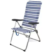 Aktive Chaise Pliante Dossier Haut 5 Positions 61x69x108 Cm