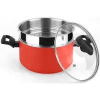Fagor Casserole Maxima Rouge Aluminium 3004, ø20cm, Avec Vapeur -