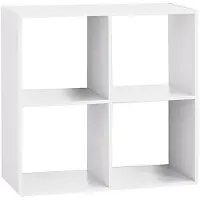 Atmosphera Square Shelving 67.6x32x67.6 Cm 4 Shelves Blanc