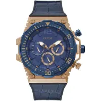 GUESS Montre - - Venture GW0326G1 - Acier inoxydable - Silicone - Multifonctionnelle