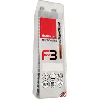 Fischer Group F3 Hss-r Din 338 11.5x94/142 614157 Metal Drill Bit 5 Units Argenté