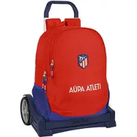 Safta Atletico De Madrid 20l Wheeled Backpack Rouge Enfants
