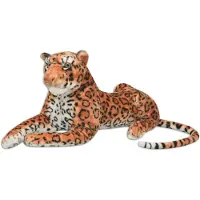 vidaXL Léopard Peluche Marron XXL