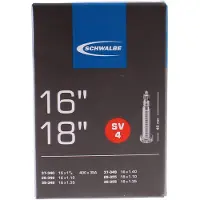 Schwalbe Chambre à air - - SV4 - 16x 1 1/8-1 3/8 - Presta 40 mm - Caoutchouc