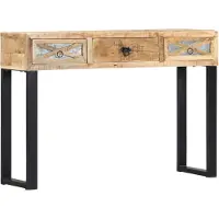 vidaXL Table console 110 x 30 x 76 cm Bois de manguier massif
