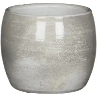 Mica Decorations Flowerpot Lester, ceramics, Ø 14 cm, light grey (14 x 12 cm)