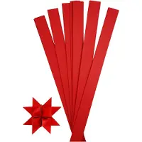 Creativ Company Kit de création d'étoile en papier - Rouge - 11,5 cm - 100 pcs - Bandes de 25 mm x 73 cm