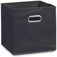 Zeller Boîte de rangement Zeller 28 x 28 x 28 cm, couleur: noir