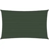 vidaXL Voile d'ombrage 160 g/m² vert foncé 3,5x5 m HDPE
