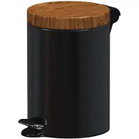 Alda Excellent – Poubelle de tri design 3l - Marron/noir