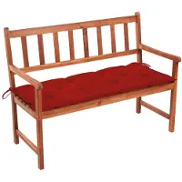 vidaXL Banc de jardin avec support 120 cm bois massif acacia