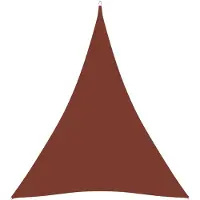 vidaXL Voile d'ombrage Oxford Tissu Triangulaire 4x5x5 m Terracotta-Rouge