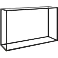 vidaXL Table console Transparent 120x35x75 cm Verre trempé