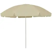 vidaXL Parasol de plage jaune sable 300 cm