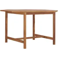 vidaXL Table de jardin 110x110x75 cm en teck massif