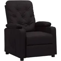 vidaXL Fauteuil relax noir similicuir