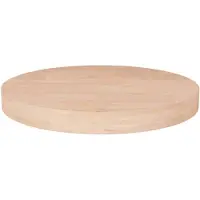 vidaXL Dessus de table rond Ø50x4 cm Bois de chêne massif non traité