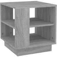 vidaXL Table basse Gris Sonoma 40x40x43 cm Bois composite