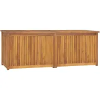 vidaXL Coffre de jardin 150x50x55 cm bois massif teck