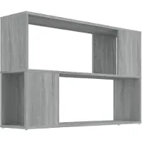 vidaXL Bibliothèque Sonoma gris 100x24x63 cm Bois d'ingénierie