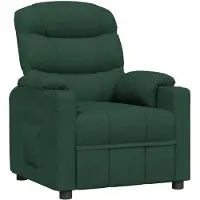 vidaXL Fauteuil relax vert foncé Tissu