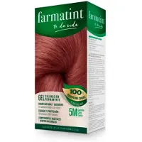 Farmatint Gel Coloration Permanente 5M Marron Clair Acajou – Lot de 5 unités, Couleur Naturelle et Intense