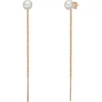 Valero Pearls Boucles d'oreilles or rose / blanc perle