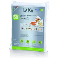 Laica 50 EMPTY CONSERVATION BAGS 20X28 cm. VT3504, Emballage alimentaire, Transparent
