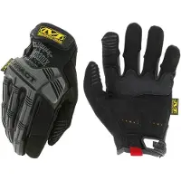 Mechanix Gants M-Pact 58 noir taille 10 / L. Velcro, TrekDry, faux cuir, palm, dents, Armortex. (10, L)