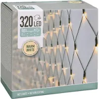 ECD-Germany 320 filets lumineux LED 3x1,5m blanc chaud / Indoor & Outdoor - Chaîne lumineuse pour sapin de Noël Eclairage extérieur Eclairage intérieur Décoration de fête Eclairage de fête Décoration lumineuse