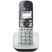 Panasonic Téléphone DECT KX-TGE510JTS avec identification de l'appelant Téléphone argenté