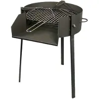 Imex El Zorro Round Barbecue With Stand For Paella 50 Cm Noir