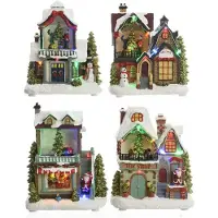 Lumineo Maison Noël Lumineuse Led Décoration Festive Lumineuse à Led -