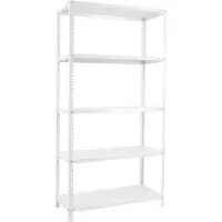 Simon Rack Comfort 5/300 Metal Shelf 1800x900x300 Mm Argenté